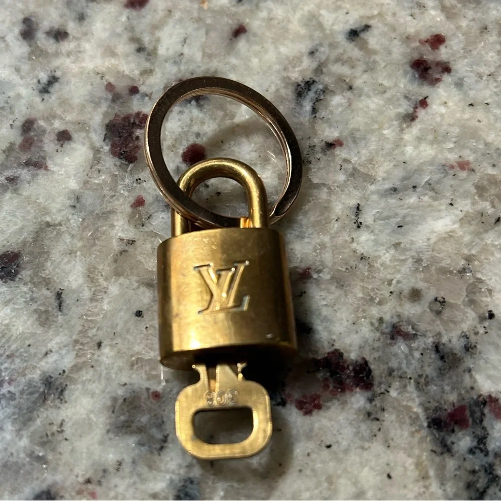 Louis Vuitton Gold Padlock Keychain #308